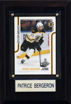 CICP46HBBPB-NHL PLAQUE W/CARD 4X6 BRUINS PATRICE BERGERON