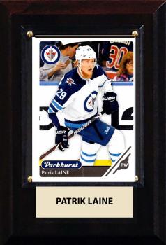 CICP46HWJPL-NHL PLAQUE W/CARD 4X6 JETS PATRIK LAINE