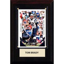 NFL PLAQUE W/CARD 4X6 PATRIOTS TOM BRADY