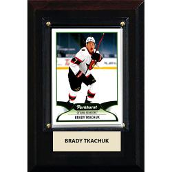 NHL PLAQUE W/CARD 4X6 SENATORS BRADY TKACHUK