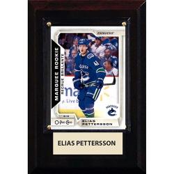 NHL PLAQUE W/CARD 4X6 CANUCKS ELIAS PETTERSSON