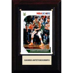 CICP46KMBGA-NBA PLAQUE W/CARD 4X6 BUCKS G ANTETOKOUNMPO