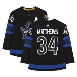 FANAHAM0619-A MATTHEWS AUTO LEAFS JERSEY BLACK ADDIDAS