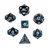 KP02958-PEARLIZED DICE POLYH 7pc CHARCOAL