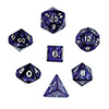 KP02962-PEARLIZED DICE POLYHEDRAL 7pc PURPL
