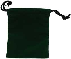 KP04167-DICE BAG CLOTH 4'' X 5'' GREEN