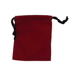 KP04171-DICE BAG CLOTH 4'' X 5'' RED