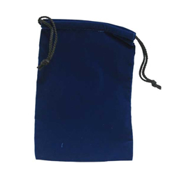 KP04175-DICE BAG CLOTH 6'' X 9'' BLUE