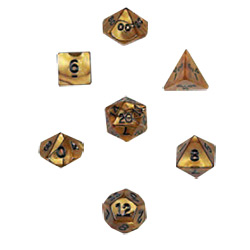 KP12257-OLYMPIC DICE 10PC SET GOLD