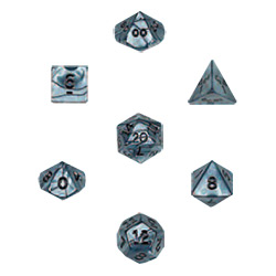 KP12258-OLYMPIC DICE 10PC SET SILVER