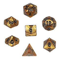 KP12439-OLYMPIC DICE D10 10PC GOLD