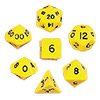 KP13044-JUMBO DICE SET 7PC YELLOW