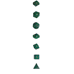 KP13115-ELEMENTAL DICE 7PC GOLDEN RECON