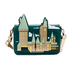LFHPTB0193-LOUNGEFLY HARRY POTTER GOLDEN HOGWARTS CROSSBODY