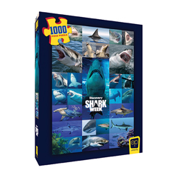 MONPZ042677-PUZZLE 1000PC SHARK WEEK SHIVER OF SHARKS