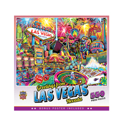 MPC32025-GREETINGS FROM LAS VEGAS 550PC PUZZLE