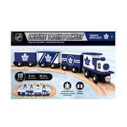 NHL 18PC WOOD TRAIN SET MAPLE LEAFS