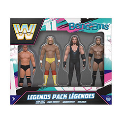 TCGBEWWEL4P1-BEND-EMS WWE LEGENDS 4-PACK BOX SET