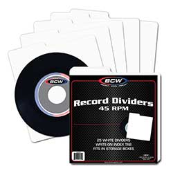 UBCW45RPMD-RECORD DIVIDERS 45 RPM