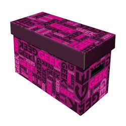 UBCWBXSHORTGPNK-COMIC BOX SHORT CARDBOARD GEEK PINK 10CT