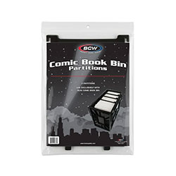 COMIC BOOK BIN PARTITIONS 3-PACK BLACK