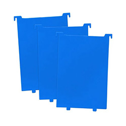 UBCWCBPBLU-COMIC BOOK BIN PARTITIONS 3-PACK BLUE