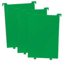 UBCWCBPGRN-COMIC BOOK BIN PARTITIONS 3-PACK GREEN