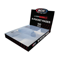 UBCWLWP9T100-PAGES 9 POCKET LASERWELD 100CT BOX (BCW)