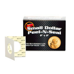 PAPER COIN FLIPS BOXED ADHESIVE SMALL DOLLAR 100ct