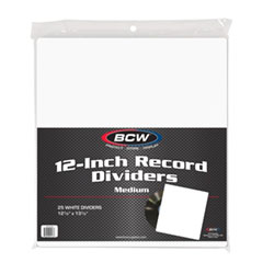 UBCWRD12MWHI-RECORD DIVIDERS 12-INCH MEDIUM WHITE
