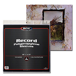 UBCWRSLV-RECORD SLEEVES 33RPM 12 3/4X13