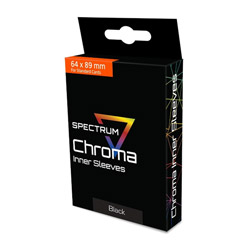 UBCWSSLVIBLK-SPECTRUM CHROMA INNER SLEEVES BLACK (BCW)