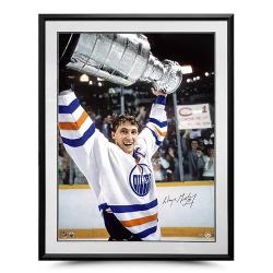W GRETZKY AUTO OILERS PRINT FRAMED THE MOMENT