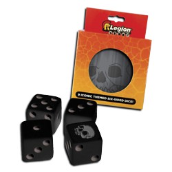 ULGDCT125-9-PACK D6 DICE TIN ICONIC SKUL