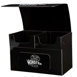 DECK BOX DOUBLE MONSTER XL COMMANDER MATTE BLACK