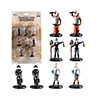 UMBMONMAMPT-MONSTER MINIATURE FIGURE SET PAINTED TRADESMEN 8pk