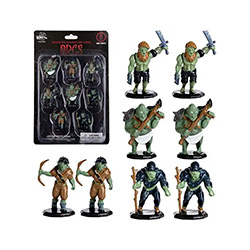 UMBMONO8PNT-MONSTER MINIATURE FIGURE SET PAINTED ORCS 8PK