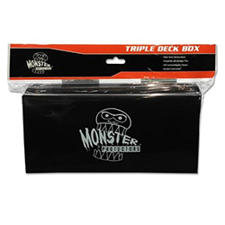 DECK BOX TRIPLE MONSTER MATTE BLACK