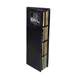 UMBMONTLLBLK-8 POCKET TOWER MONSTER BLACK MATTE BINDER