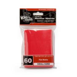UMBMSLSFNRED-MONSTER SLEEVES YGO/SMALL FLAT MATTE RED 60CT
