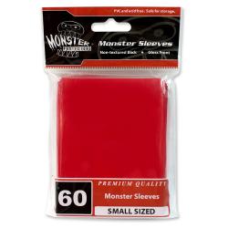 MONSTER SLEEVES YGO/SMALL GLOSSY RED 60ct