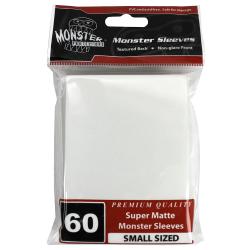 UMBMSLSMNWHT-MONSTER SLEEVES YGO/SMALL SUPER MATTE WHITE 60CT