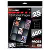 UP1825S-PAGES 18 POCKET SILVER TOPLOADING 25 PACK