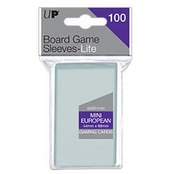 UPBGCSLME-BOARD GAME CARD SLEEVES LIGHT MINI EUROPEAN