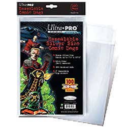 UPCBSR-BAGS UP COMIC SILVER RESEALABLE
