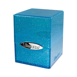 UPDBSCGBL-DECK BOX SATIN CUBE GLITTER BLUE