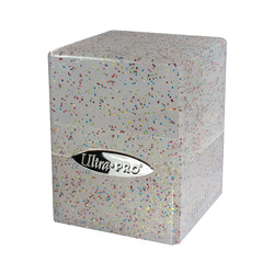 UPDBSCGC-DECK BOX SATIN CUBE GLITTER CLEAR