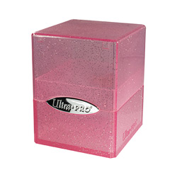 UPDBSCGP-DECK BOX SATIN CUBE GLITTER PINK