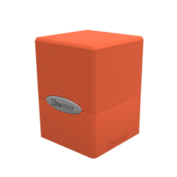 UPDBSCPO-DECK BOX SATIN CUBE PUMPKIN ORANGE