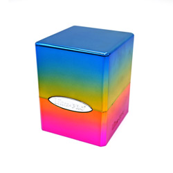UPDBSCR-DECK BOX SATIN CUBE RAINBOW FINISH